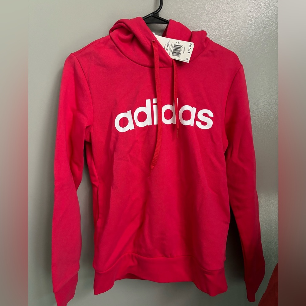 SM Bright pink adidas hoodie NEW WITH TAGS